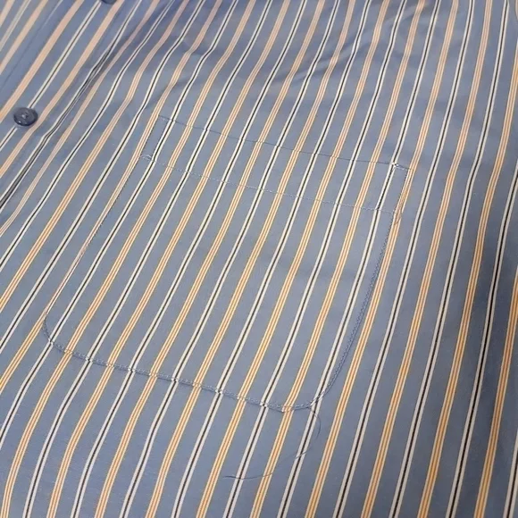 𝅺BOGARI men's button down long sleeve flip cuff dress shirt size xl - Picture 5 of 12